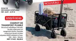 Shopix CHARIOT DE TRANSPORT PLIABLE offre