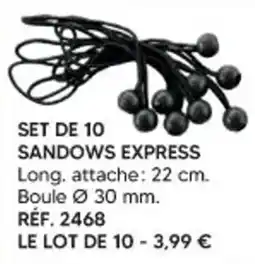 Shopix SET DE 10 SANDOWS EXPRESS offre