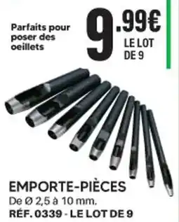 Shopix EMPORTE-PIÈCES offre