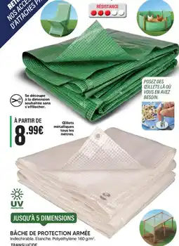 Shopix BÂCHE DE PROTECTION ARMÉE offre