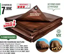 Shopix BÂCHE MARRON NATURE offre