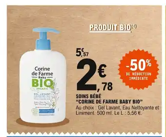 E.Leclerc Soins Bèbè "Corine De Farme Baby Bip" offre