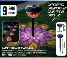 Shopix LAMPE SOLAIRE MANDALA offre