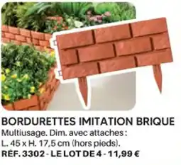 Shopix BORDURETTES IMITATION BRIQUE offre