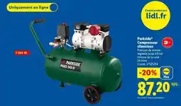 Lidl Parkside Compresseur silencieux offre