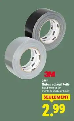 Lidl 3M Ruban adhésif toilé offre
