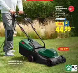 Lidl PARKSIDE Tondeuse à gazon électrique offre