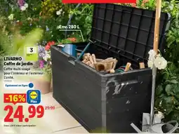 Lidl LIVARNO Coffre de jardin offre