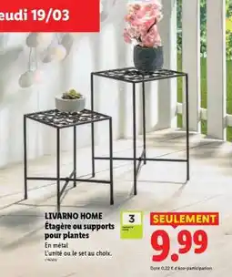 Lidl LIVARNO HOME Étagère ou supports pour plantes offre