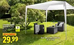 Lidl LIVARNO HOME Tonnelle 3 x 3 m offre