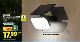 Lidl LIVARNO Projecteur solaire à LED offre