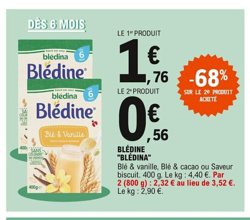 Promo Blèdine "Blèdina" chez E.Leclerc