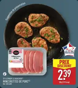 ALDI ST-CLÉMENT LE BOUCHER Mincerettes de porc offre