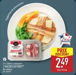 ALDI ST-CLÉMENT LE BOUCHER 2 hachés au porc offre