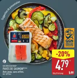 ALDI GOLDEN SEAFOOD Pavés de saumon offre
