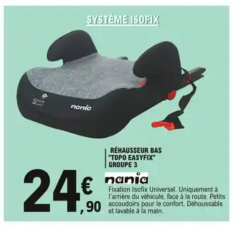E.Leclerc Rèhausseur Bas "Topo Easyfix' Groupe 3 offre
