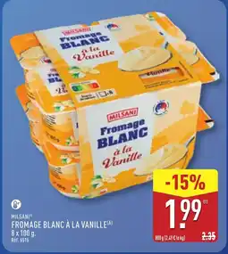 ALDI MILSANI Fromage blanc à la vanille offre