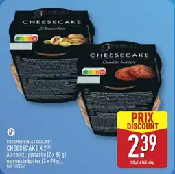 ALDI GOURMET FINEST CUISINE Cheesecake x 2 offre