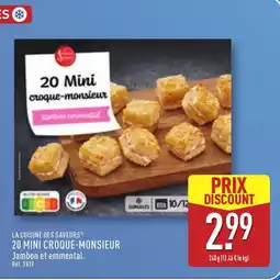 ALDI LA CUISINE DES SAVEURS 20 mini croque-monsieur offre