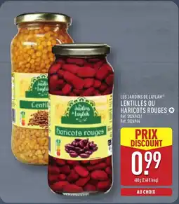 ALDI LES JARDINS DE LAYLAH Lentilles ou haricots rouges offre