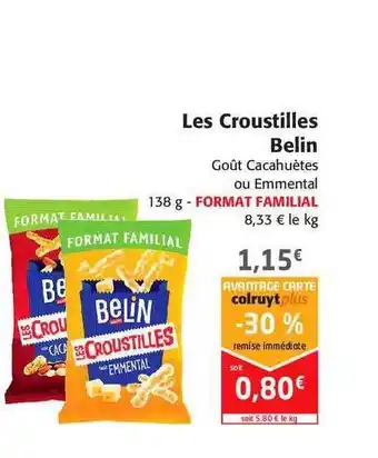 Colruyt Les Croustilles Belin offre