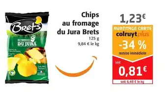 Colruyt Chips Au Fromage Du Jura Brets offre