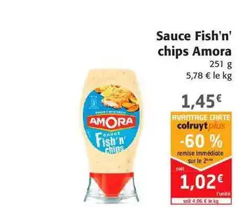 Colruyt Sauce Fish'n' Chips Amora offre
