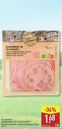 ALDI PAYS GOURMAND Assortiment de charcuterie offre