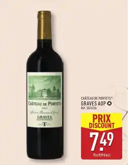 ALDI CHÂTEAU DE PORTETS Graves aop offre
