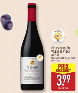 ALDI Côtes du rhône villages visan aop offre
