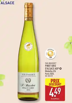 ALDI PAUL BRUCKERT Pinot gris d'alsace aop offre