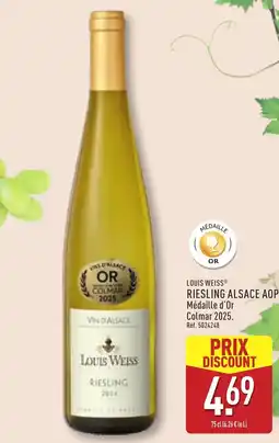 ALDI LOUIS WEISS Riesling alsace aop offre