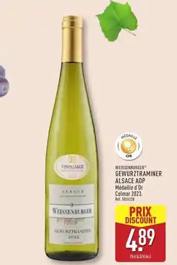 ALDI WEISSENBURGER Gewurztraminer alsace aop offre