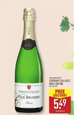 ALDI PAUL BRUCKERT Crémant d'alsace brut aop offre