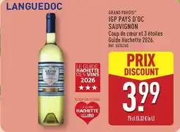 ALDI GRAND PAVOIS Igp pays d'oc sauvignon offre