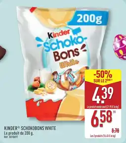 ALDI KINDER Schokobons white offre