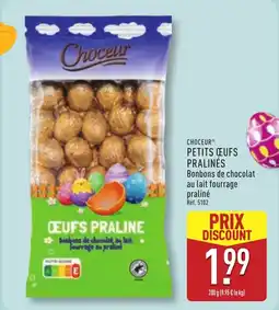 ALDI CHOCEUR Petits œufs pralinés offre