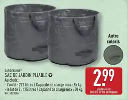 ALDI GARDENLINE Sac de jardin pliable offre