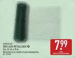 ALDI GARDENLINE Grillage métallique offre