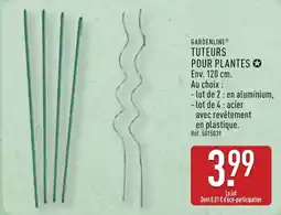 ALDI GARDENLINE Tuteurs pour plantes offre