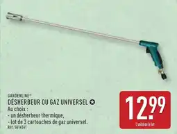 ALDI GARDENLINE Désherbeur ou gaz universel offre