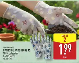 ALDI GARDENLINE Gants de jardinage offre