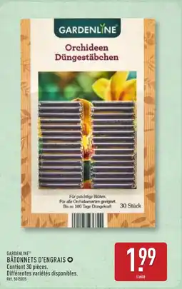 ALDI GARDENLINE Batonnets d'engrais offre