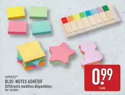 ALDI EXPERTI Bloc-notes adhésif offre