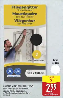 ALDI Moustiquaires pour fenêtre offre