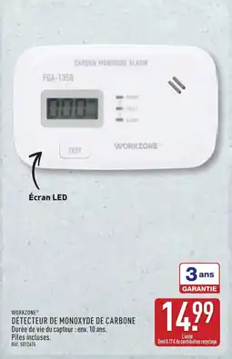 ALDI Détecteur de monoxyde de carbone offre
