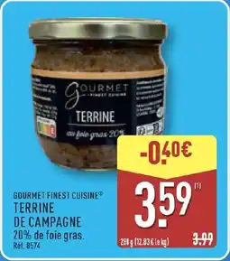 ALDI GOURMET FINEST CUISINE Terrine de campagne offre