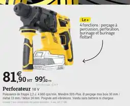 Espace emeraude Perforateur 18 V offre