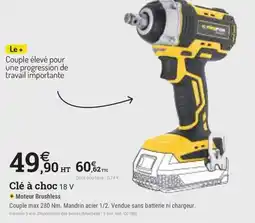 Espace emeraude Clé à choc 18 V offre