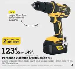Espace emeraude Perceuse visseuse à percussion 18 V offre